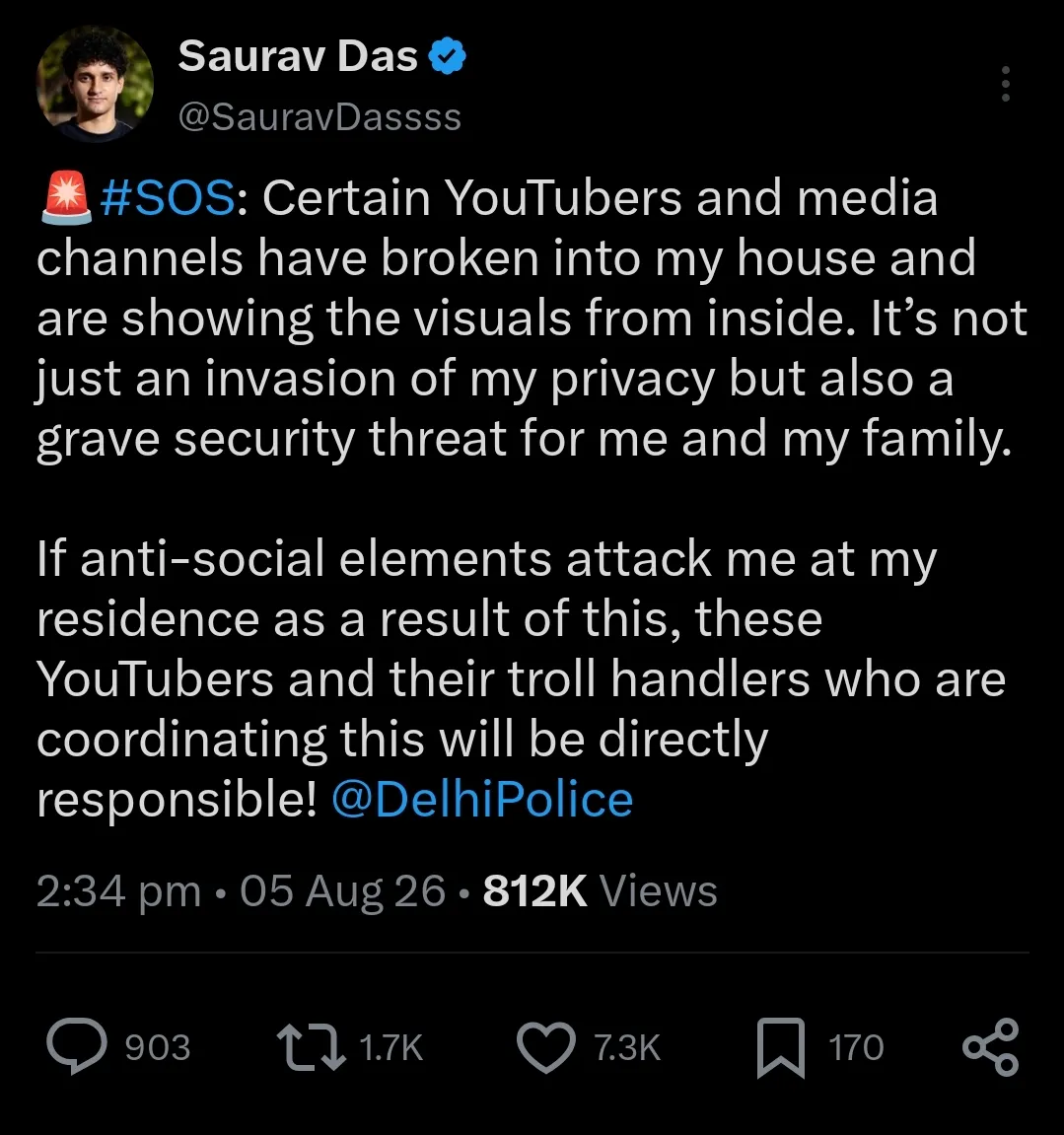 Sourav Das Tweet